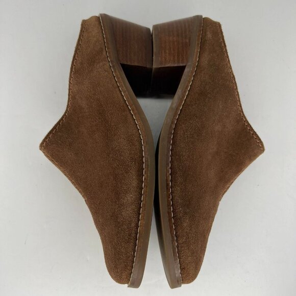 Cole Haan Womens W14844 Brown Faux Suede Block Heel Size 7 Slip-On Mules - Picture 8 of 11